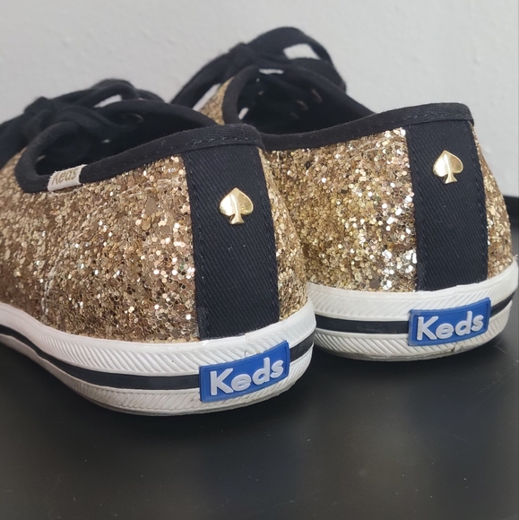 Keds ♠︎ Kate Spade New York Gold Glitter Shoes - Picture 2 of 15